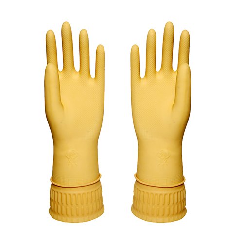 38cm Natural color extra long household rubber glove