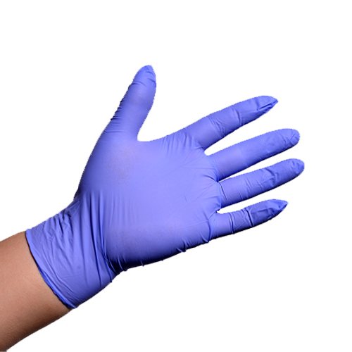 Purple color nitrile glove１