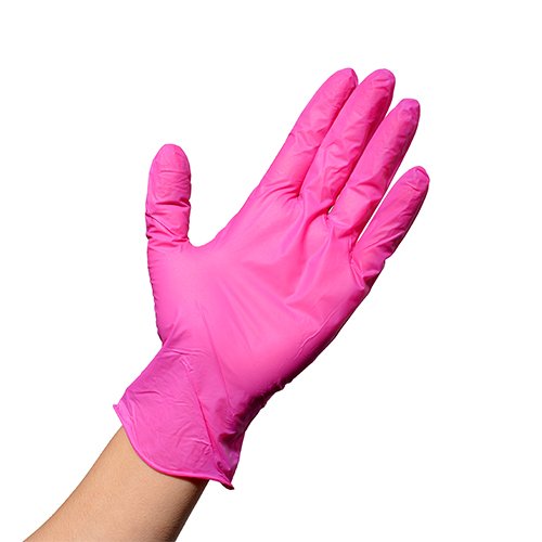 rose red Disposable Nitrile Gloves