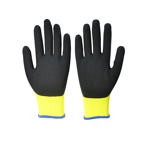 Foam latex coated glove