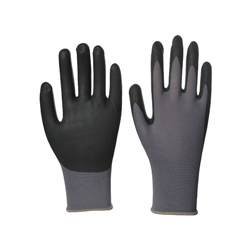 Sandy finish latex coated glove