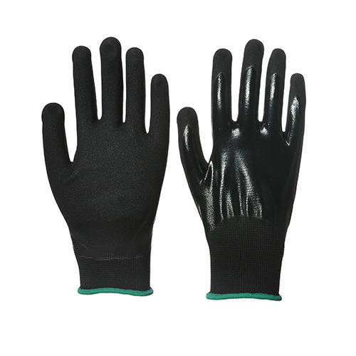 Sandy finish nitrile coated gloves