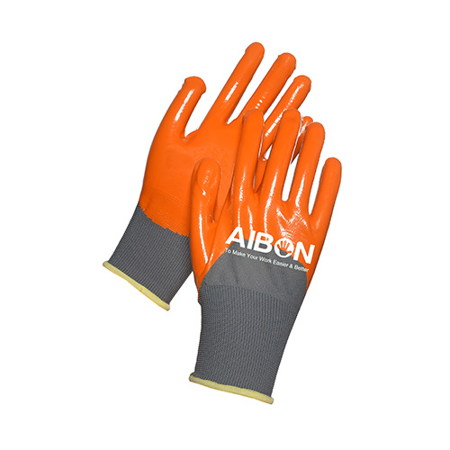 Smooth Nitrile coated gloves