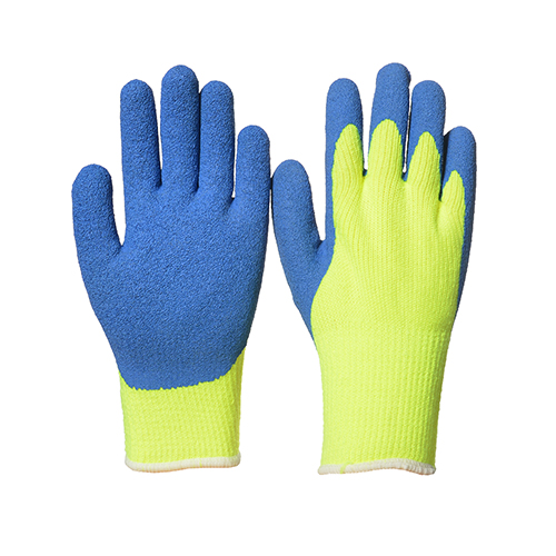 Winter wrinkle latex coated gloves