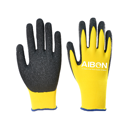 Wrinkle latex gloves