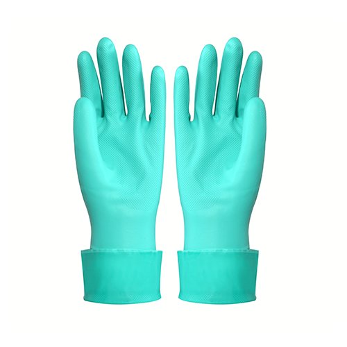 Parameters of Green Color Unlined Chemical Resistant Nitrile Glove-banner
