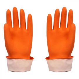 Parameters of Orange Color Industrial Latex Glove-banner